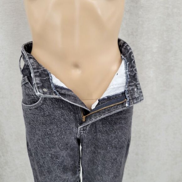 Lee Vintage 80s Black Jeans High Waisted Intricate Seamwork Juniors Size 5 Acid - Picture 12 of 16